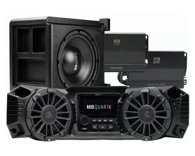 MB Quart 3-Speaker 800 Watt Stage 3 Tuned Audio System Polaris Ranger 2018+
