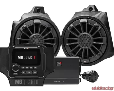 MB Quart Two Speakers 400 Watt Stage 2 Audio System Honda Talon (w/ Ride Command) 2019+ - MBQT-STG2-RAD-1