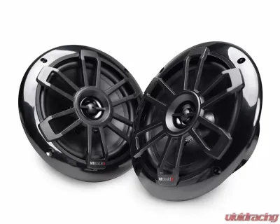 MB Quart Black 160 Watt MDR2.0 Bluetooth Source Unit w/ Two 6.5" Nautic Speakers - MDR2.0S2B