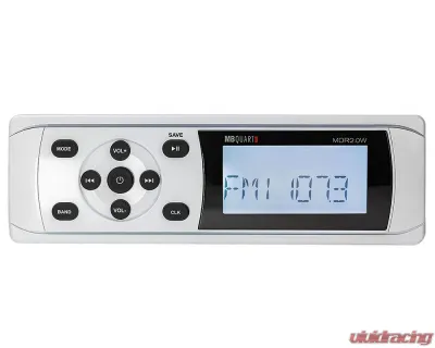 MB Quart White 160 Watt MDR2.0 Bluetooth Source Unit w/ Two 6.5" Nautic Speakers - MDR2.0S2W