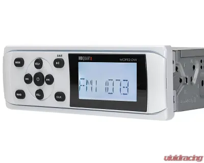 MB Quart White 160 Watt MDR2.0 Bluetooth Source Unit w/ Two 6.5" Nautic Speakers - MDR2.0S2W