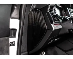 ABT 2pcs Matte Carbon Fiber Dashboard Side Covers