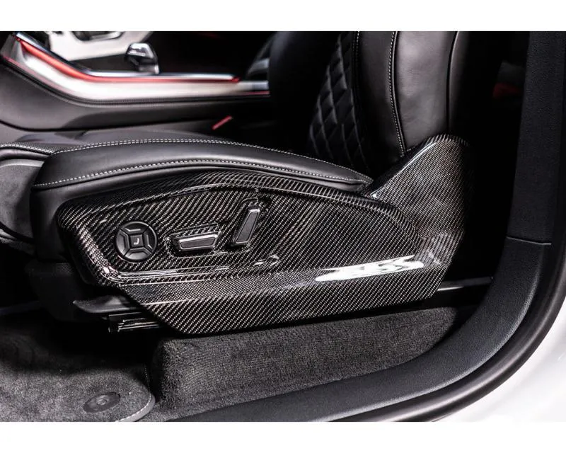 ABT  2pcs Matte Carbon Fiber Front Seat Panels - 4M807006145-5