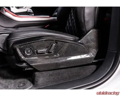 ABT 2pcs Matte Carbon Fiber Front Seat Panels - 4M807006145-5