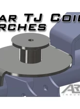 Artec Industries 3" Rear TJ Coil Perches And Retainers Pair                                     - BR1033 - Image 2