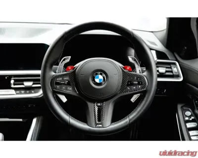 Evolve Performance Titanium Billet Aluminum Gen 3 Steering Wheel Paddle Shift Set BMW G-Series 2019+ - EVO-PS-G-TI