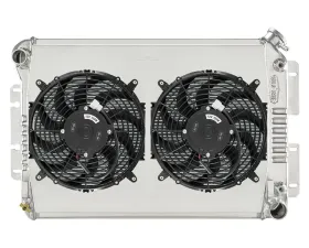 Cold Case Radiators Auto Transmission Aluminum Radiator with 12 inch Dual Fan Kit Chevrolet Camaro Big Block | Nova Big Block | Firebird 1967-1971