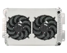 Cold Case Radiators Aluminum Radiator with Dual 12 inch Fan Kit Chevrolet Camaro | Nova | Pontiac Firebird LS Swap 1967-1971