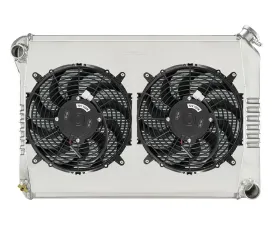 Cold Case Radiators Aluminum Performance Radiator with Dual 12 inch Fan Kit Chevrolet Nova Big Block MT 1968-1979