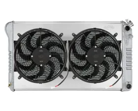 Cold Case Radiators Aluminum Performance Dual Flow Radiator with 14 inch Fan Kit GM A-Body LS Swap Engine 1968-1977