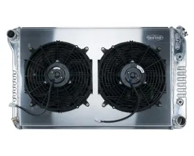 Cold Case Radiators Aluminum Performance Radiator with 12 inch Dual Fan Kit GM G-Body 1978-1988