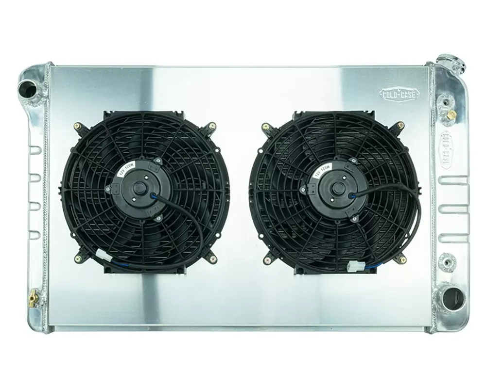 Cold Case Radiators 21" Aluminum Performance Radiator with 12 inch Fan Kit Chevrolet | GMC AT 1977-1987 - GMT556A21-1K