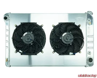 Cold Case Radiators 21" Aluminum Performance Radiator with 12 inch Fan Kit Chevrolet | GMC AT 1977-1987 - GMT556A21-1K