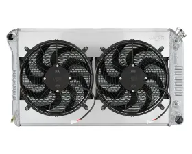 Cold Case Radiators AT Aluminum Performance Radiator w/ 14 inch Dual Fan Kit Chevy | GMC 19 inch High Pickup Truck 1977-1987