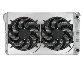 Cold Case Radiators AT Aluminum Performance Radiator w/ 14 inch Fan Kit Chevy | GMC Pickup Truck LS Swap Engine 1967-1976