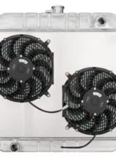 Cold Case Radiators Coyote Swap Aluminum Radiator w/ Dual 12" Fan Kit Ford F-100 | F-150 | Bronco 1966-1979                                     - FOT575-5K - Image 2