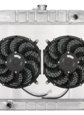 Cold Case Radiators Coyote Swap Aluminum Performance Radiator w/ Dual 12" Fan Kit Ford F-100 1961-1964                                     - FOT577-5K - Image 2