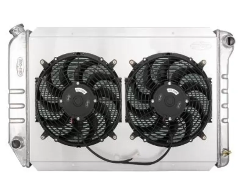 Cold Case Radiators Coyote Swap Aluminum Radiator w/ 12" Fan Kit Ford Bronco | F-100 | F-150 | F-250 | F-350 1980-1984 - FOT578-5K