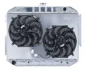 Cold Case Radiators 26x17.5 Aluminum Performance Radiator & Fan Kit Mopar C-Body 1966-1970
