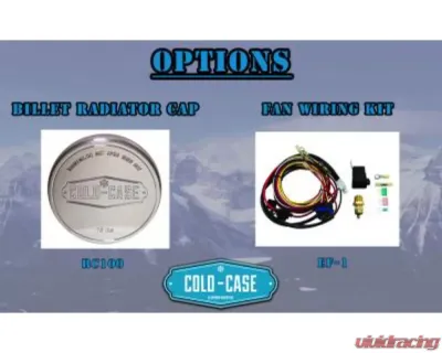 Cold Case Radiators 26x17.5 Aluminum Performance Radiator & Fan Kit Mopar C-Body 1966-1970 - MOP757AK