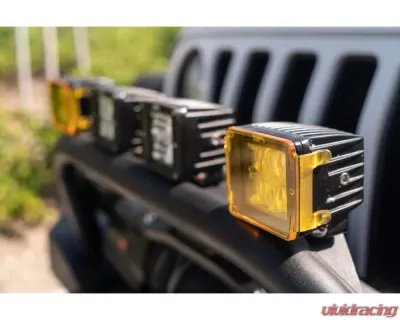 Body Armor 4x4 Cube Light Amber Covers (Pr) - 60040