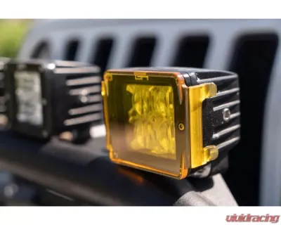 Body Armor 4x4 Cube Light Amber Covers (Pr) - 60040