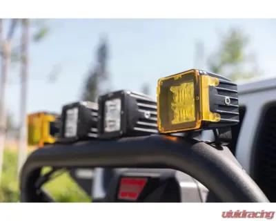 Body Armor 4x4 Cube Light Amber Covers (Pr) - 60040
