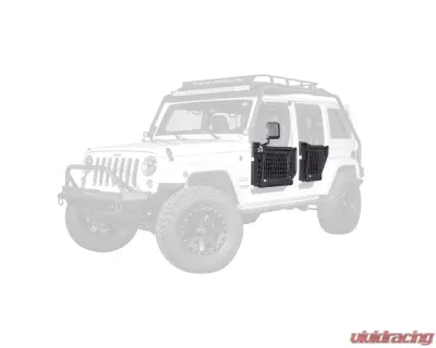 Body Armor 4x4 Rear Trail Doors Jeep Wrangler Gen3 07-18 - JK-6140