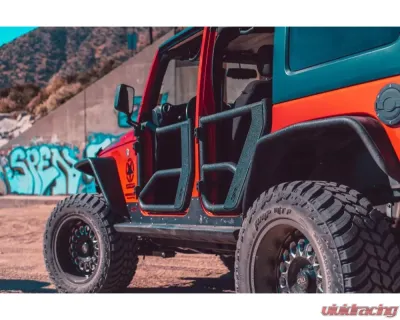 Body Armor 4x4 TUBE DOORS REAR, PAIR Jeep Wrangler 2007-2017 - JK-6155