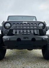 Body Armor 4x4 Stubby Front Bumper Jeep Wrangler JK/ JL | Gladiator JT 2007-2022                                     - JP-19535 - Image 3