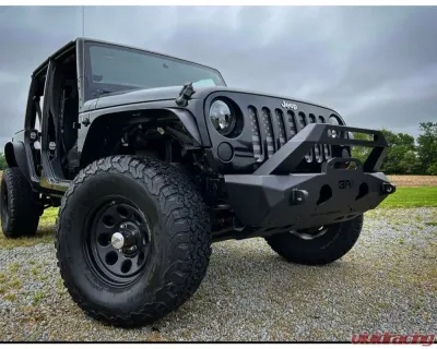 Body Armor 4x4 Stubby Front Bumper Jeep Wrangler JK/ JL | Gladiator JT 2007-2022 - JP-19535