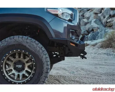 Body Armor 4x4 HiLine Bumper High Clearance Side Wings (Black) Toyota Tacoma 2016-2022 - TC-19339W