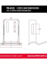 Body Armor 4x4 ROCKSTEP                                     - TK-6125-CRSBAR - Image 7
