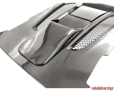 PSM Dynamic Carbon Rear Engine Cover for Chassis Mount Wing McLaren 570s Coupe - M5702ECCF
