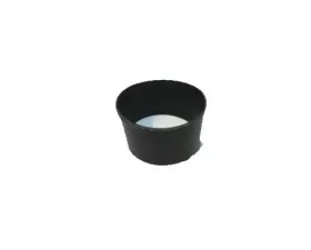 Roto-Fab 4.25 inch ID 3 Ply Poly 2.75 inch Long Black Silicone Hose Coupler