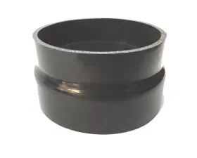 Roto-Fab 4.75 inch/5.00 inch ID 3 Ply Poly Black Silicone Step Hose