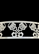 Granatelli Motorsports Blingz Beauty Bandz, 14" Diameter, 3" Tall Air Cleaner Grill - Skullz and Rods                                     - 750004 - Image 2