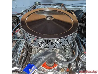 Granatelli Motorsports Blingz Beauty Bandz, 14" Diameter, 3" Tall Air Cleaner Grill - Aces Wild - 750002