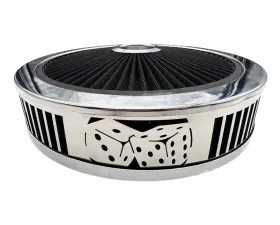 Granatelli Motorsports Blingz Beauty Bandz Black And Chrome Air Filter Assembly Craps