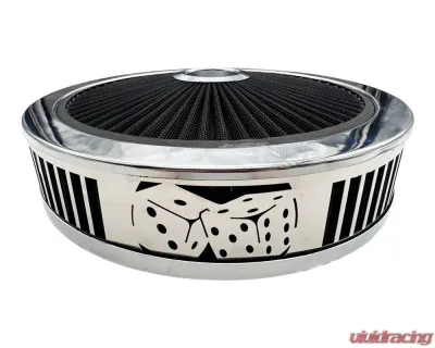 Granatelli Motorsports Blingz Beauty Bandz Black And Chrome Air Filter Assembly Craps - 750026
