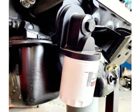 Granatelli Motorsports Oil Filter Adapter Rotates 90 Degree Black Billet Ford Mustang | Bronco 1965-1977