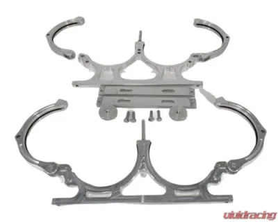 Granatelli Motorsports Dual Billet Aluminum Nitrous Bottle Bracket. Fits Dual 10/15 lb. | 12 lb. Composite Bottles - 451011