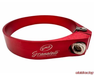 Granatelli Motorsports 1.50" Aluminum Hose Clamps O.D. Clamp. I.D. Adjustment Range 42 - 44mm - Red - 971275R