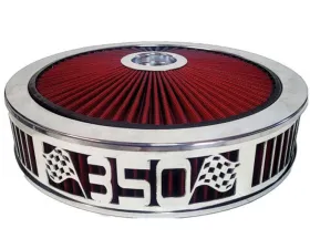 Granatelli Motorsports Blingz Beauty Bandz Red and Chrome Air Filter Assembly Craps