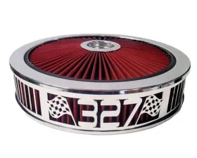 Granatelli Motorsports Blingz Beauty Bandz Red and Chrome Air Filter Assembly Craps