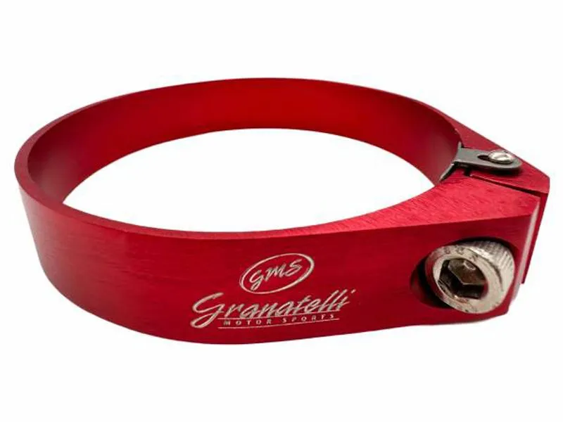 Granatelli Motorsports 1.50" Aluminum Hose Clamps O.D. Clamp. I.D. Adjustment Range 42 - 44mm - Red - 971300R