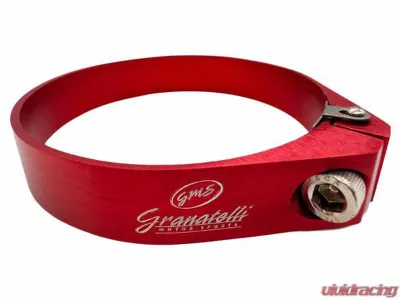 Granatelli Motorsports 1.50" Aluminum Hose Clamps O.D. Clamp. I.D. Adjustment Range 42 - 44mm - Red - 971300R