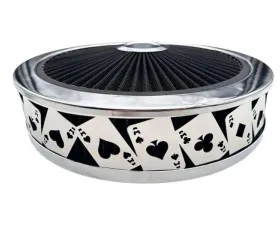 Granatelli Motorsports Blingz Beauty Bandz Black And Chrome Air Filter Assembly Craps