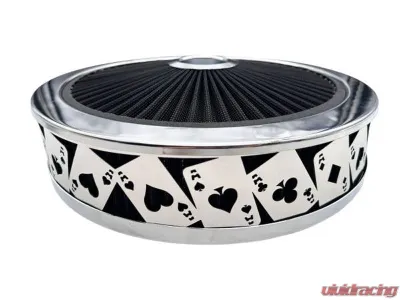 Granatelli Motorsports Blingz Beauty Bandz Black And Chrome Air Filter Assembly Craps - 750028