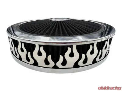 Granatelli Motorsports Blingz Beauty Bandz Black And Chrome Air Filter Assembly Craps - 750031